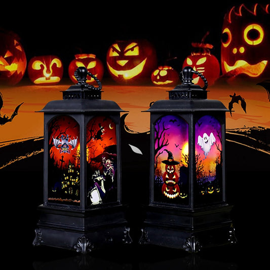 Staraise Electric Halloween Pumpkin Witch Skull Lamp