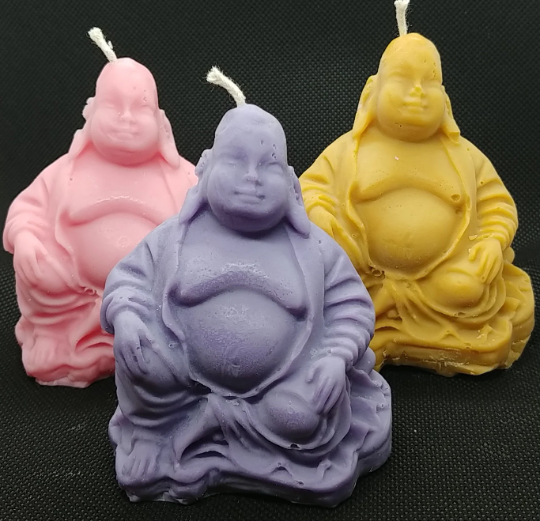 Buddha Scented & unscented beeswax candle Free Domestic Shipping to the USA
