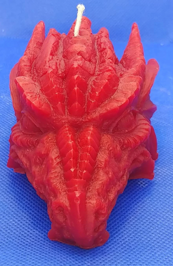 Dragon head unscented beeswax candle Free Domestic shipping to the USA