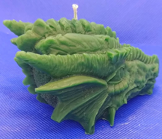 Dragon head unscented beeswax candle Free Domestic shipping to the USA