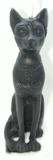 Free USA Shipping Bastet, goddess of cats, beeswax candle