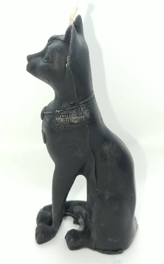 Free USA Shipping Bastet, goddess of cats, beeswax candle