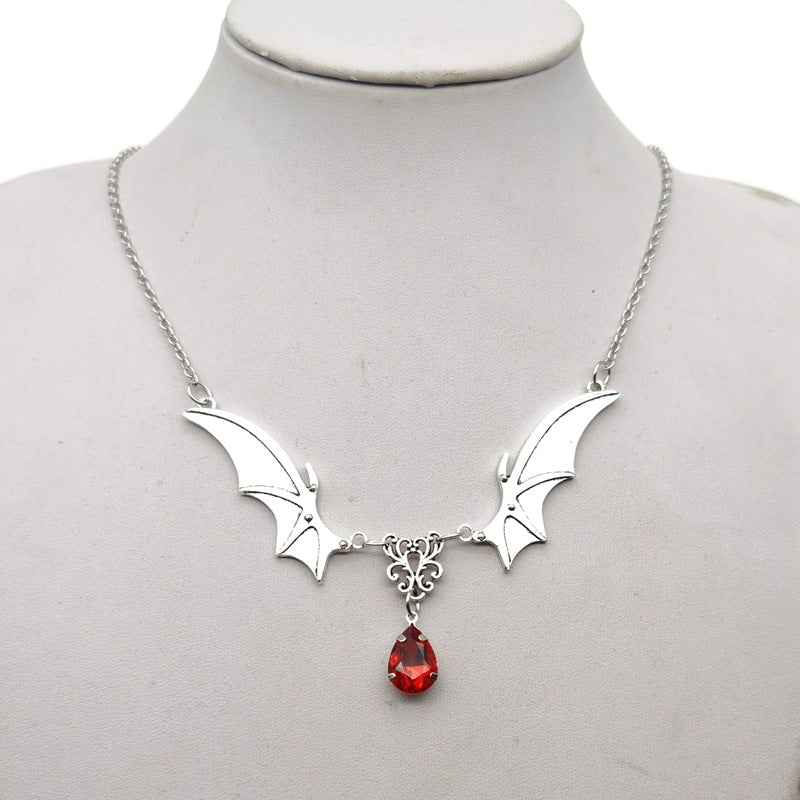 Vampire Bat Wings Necklace Gothic Witchcraft Jewelry