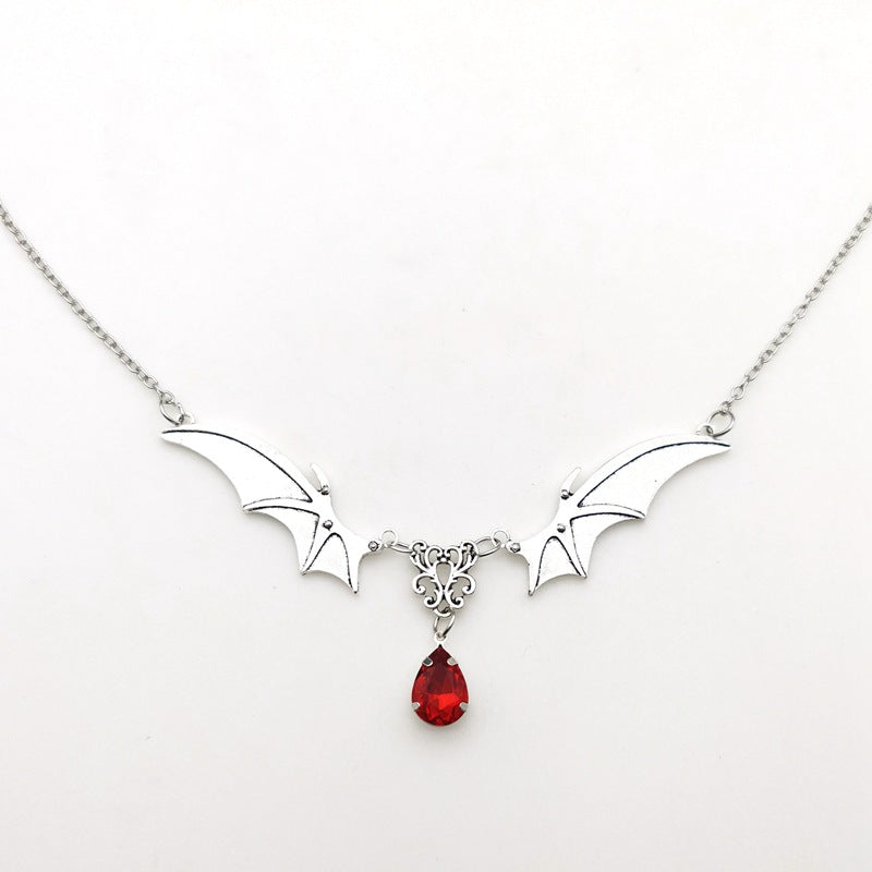 Vampire Bat Wings Necklace Gothic Witchcraft Jewelry
