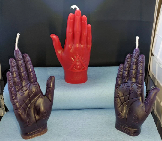 Free USA Shipping Palmistry beeswax candle, hand candle